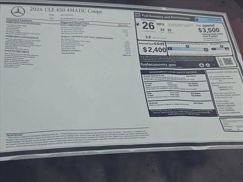 New 2026 Mercedes-Benz CLE 450 4MATIC Coupe image 15