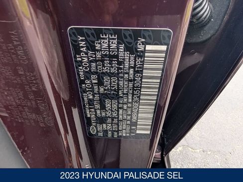 Certified 2023 Hyundai Palisade SEL w/ Premium Package AWD/4WD image 38