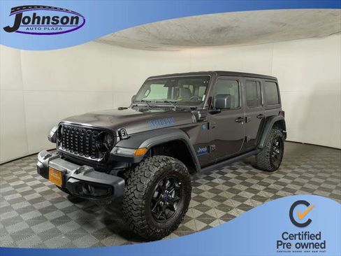 Certified 2025 Jeep Wrangler Unlimited Sport S 4xe AWD/4WD image 1