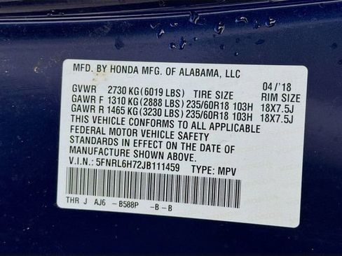 Used 2018 Honda Odyssey EX-L image 36
