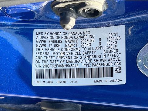 Used 2021 Honda Civic Sport image 29