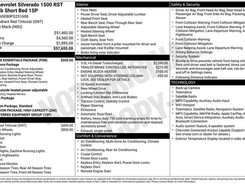 Certified 2023 Chevrolet Silverado 1500 RST w/ LPO, Dark Essentials Package RWD image 36