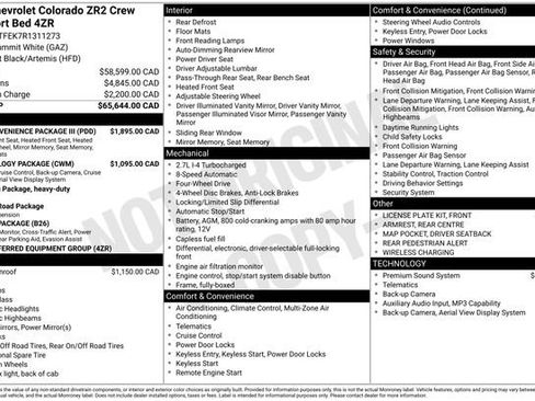 Used 2024 Chevrolet Colorado ZR2 w/ ZR2 Convenience Package III AWD/4WD image 20