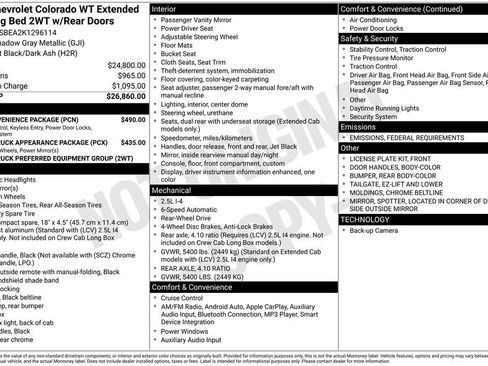 Used 2019 Chevrolet Colorado W/T w/ WT Convenience Package image 6