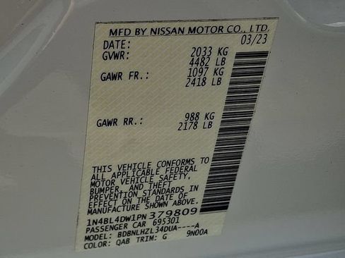Used 2023 Nissan Altima 2.5 SV AWD/4WD image 28