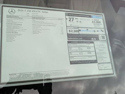 New 2026 Mercedes-Benz E 350 4MATIC Sedan image 16
