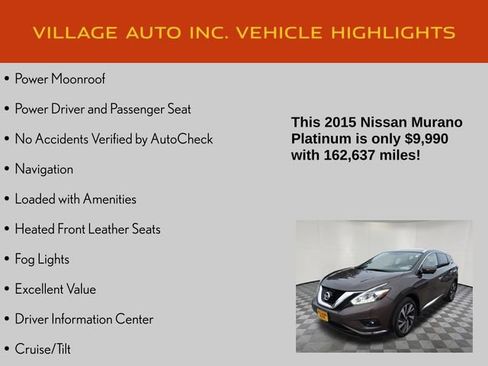 Used 2015 Nissan Murano Platinum w/ Platinum Technology Package image 14
