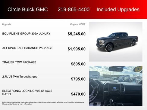 Used 2016 Ford F150 XLT w/ Equipment Group 302A Luxury image 3