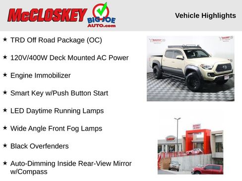 Used 2019 Toyota Tacoma TRD Off-Road w/ Technology Package AWD/4WD image 2