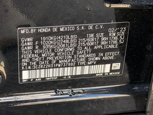 Certified 2023 Honda HR-V LX image 28