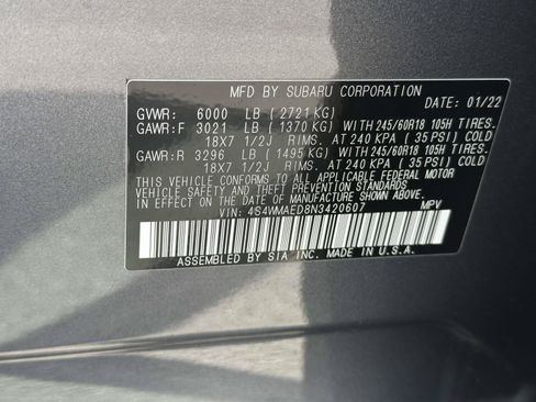 Used 2022 Subaru Ascent Premium w/ Convenience Package AWD/4WD image 29