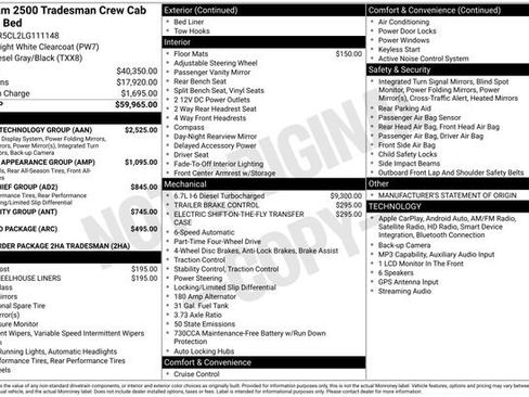Used 2020 RAM 2500 Tradesman w/ Towing Technology Group AWD/4WD image 12