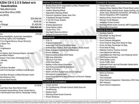 Used 2024 MAZDA CX-5 AWD 2.5 S w/ Select Package image 39