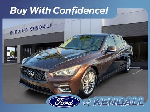 Used 2020 INFINITI Q50 Luxe w/ Cargo Package RWD image 1