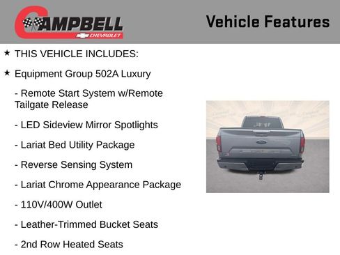 Used 2020 Ford F150 Lariat w/ Equipment Group 502A Luxury image 5