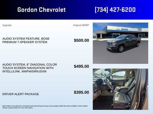 Used 2015 GMC Canyon SLT w/ Driver Alert Package AWD/4WD image 5