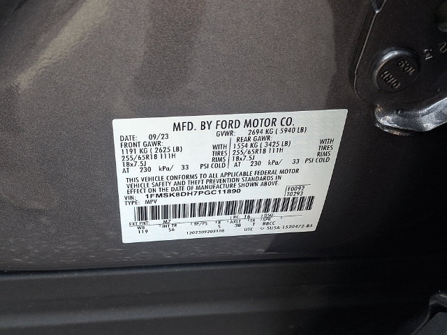 Certified 2023 Ford Explorer XLT w/ Equipment Group 202A AWD/4WD image 28