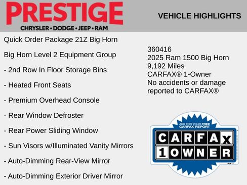 Used 2025 RAM 1500 Big Horn AWD/4WD image 2