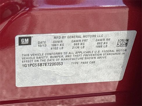 Used 2014 Chevrolet Cruze LT w/ RS Package image 48