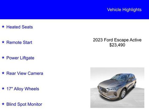 Used 2023 Ford Escape Active image 2