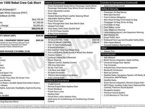Used 2025 RAM 1500 Rebel w/ Bed Utility Group AWD/4WD image 7