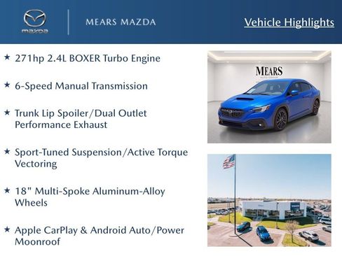 Used 2023 Subaru WRX Limited AWD/4WD image 2