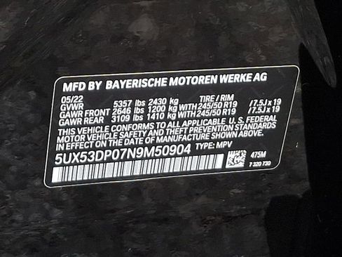 Used 2022 BMW X3 xDrive30i w/ Convenience Package image 30