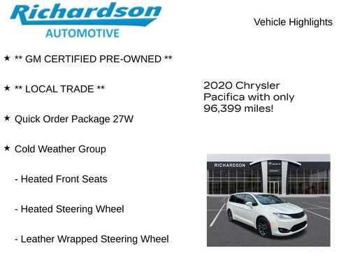 Used 2020 Chrysler Pacifica Touring w/ S Appearance Package FWD image 11