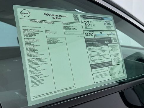 New 2026 Nissan Murano SV image 12