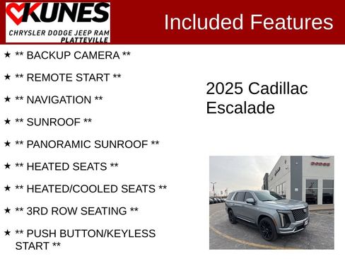 Used 2025 Cadillac Escalade Premium Luxury AWD/4WD image 2