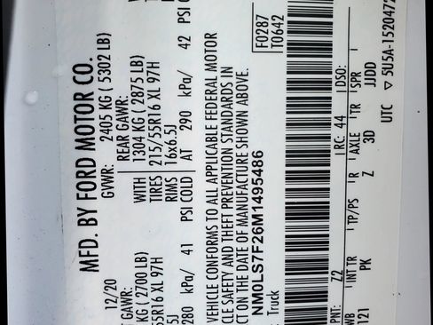 Used 2021 Ford Transit Connect XLT image 45