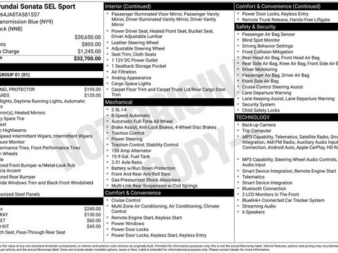 New 2026 Hyundai Sonata SEL AWD/4WD image 20