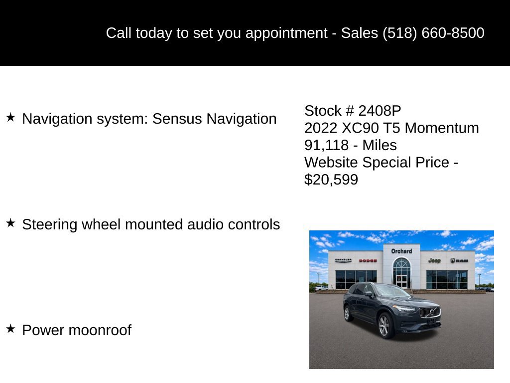 Used 2022 Volvo XC90 T5 Momentum AWD/4WD image 5