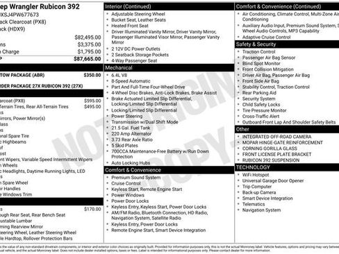 Used 2023 Jeep Wrangler Unlimited Rubicon 392 w/ Trailer Tow Package AWD/4WD image 5