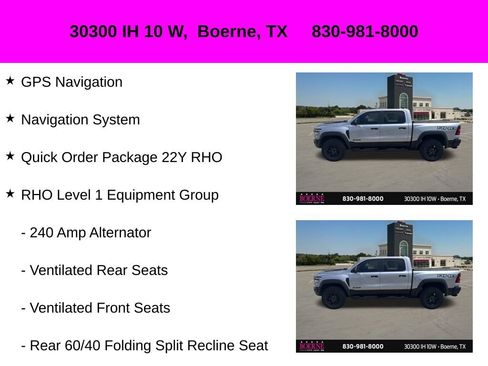 Used 2026 RAM 1500 RHO w/ RHO Level 1 Equipment Group AWD/4WD image 10