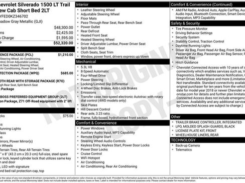 Used 2019 Chevrolet Silverado 1500 LT Trail Boss w/ Convenience Package AWD/4WD image 11
