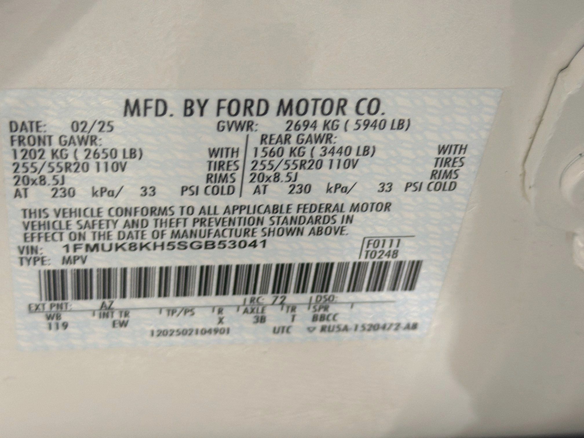 Used 2025 Ford Explorer ST-Line AWD/4WD image 12