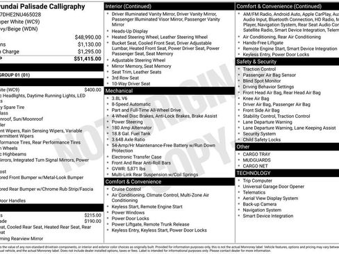 Used 2022 Hyundai Palisade Calligraphy image 11