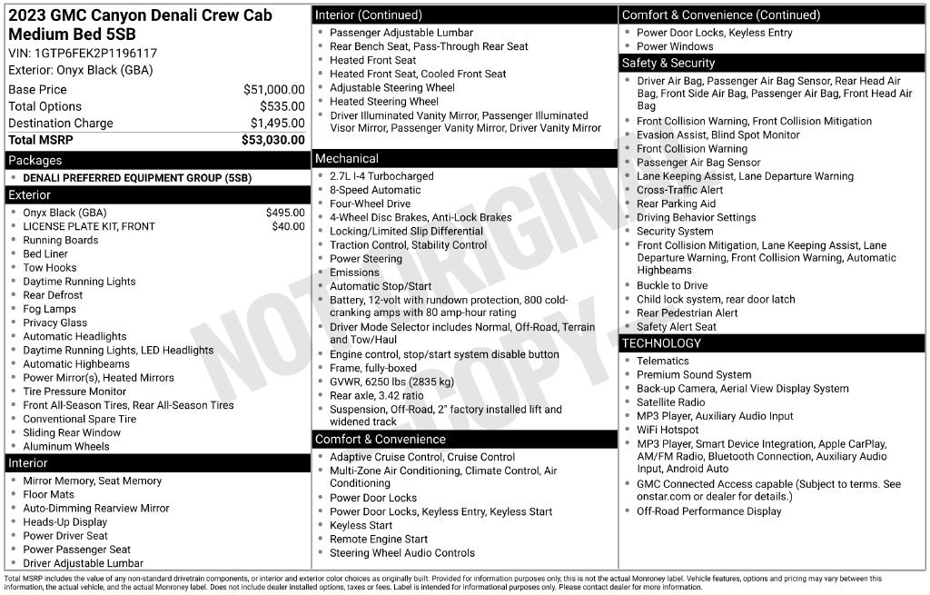 Certified 2023 GMC Canyon Denali AWD/4WD image 4