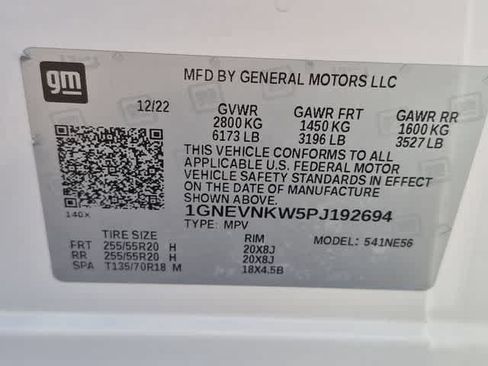 Used 2023 Chevrolet Traverse High Country w/ LPO, Floor Liner Package AWD/4WD image 40