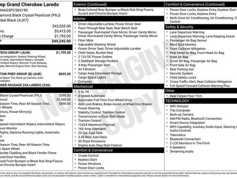 Used 2023 Jeep Grand Cherokee Laredo w/ Luxury Tech Group I AWD/4WD image 15