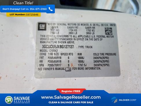 Used 2011 Chevrolet Silverado 1500 2WD Crew Cab Hybrid image 16