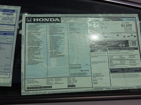 New 2026 Honda Accord Touring image 10