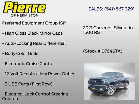Used 2021 Chevrolet Silverado 1500 RST w/ Z71 Off-Road Package AWD/4WD image 18