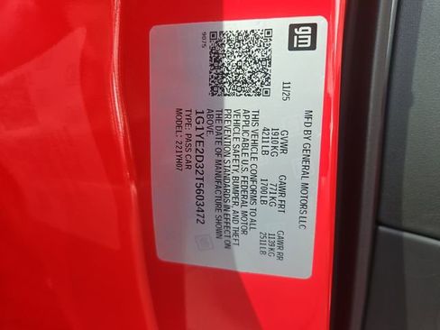New 2026 Chevrolet Corvette Z06 w/ Battery Protection Package RWD image 22