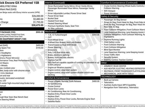 New 2026 Buick Encore GX Preferred w/ Comfort Package FWD image 26