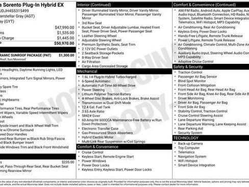 New 2025 Kia Sorento EX w/ EX Panoramic Sunroof Package image 5