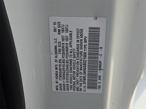 Used 2016 Honda Odyssey Touring Elite image 27