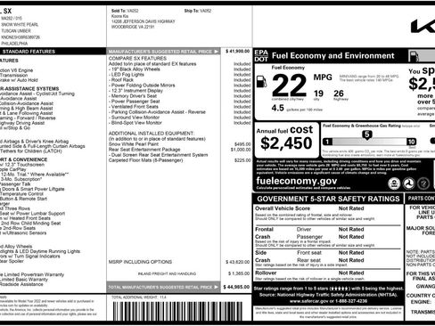 Used 2024 Kia Carnival SX image 57