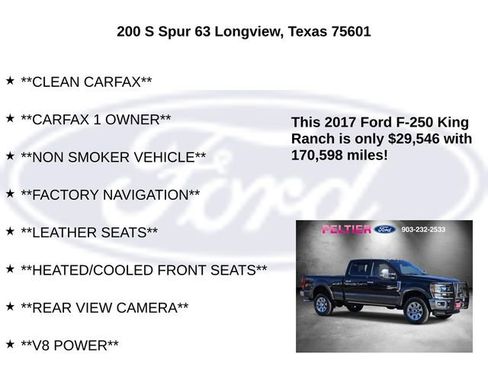 Used 2017 Ford F250 King Ranch w/ King Ranch Ultimate Package image 15